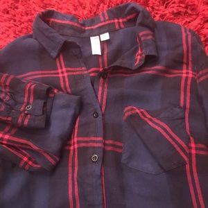 Red and blue Flannel